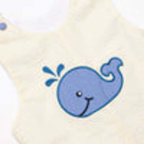 Whale's Tail Applique Jon Jon, Yellow Seersucker – Stitchy Fish