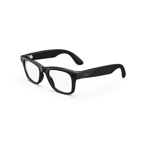 Ray-Ban Meta Wayfarer (Gen 1) Shiny Black AI Glasses with Clear Lenses | Meta Store