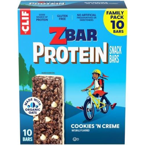Zbar Protein Gluten Free Cookies 'n Crème Granola Bars - 5g Protein - 12.7oz/10pk