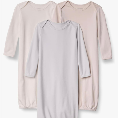 Amazon Essentials Unisex Babies' Long Sleeve Sleeper Cotton Gown