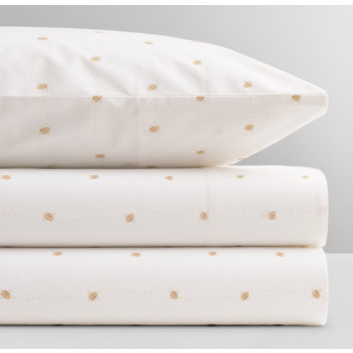 Washed Organic Percale Crib Fitted Sheet | RH Baby & Child