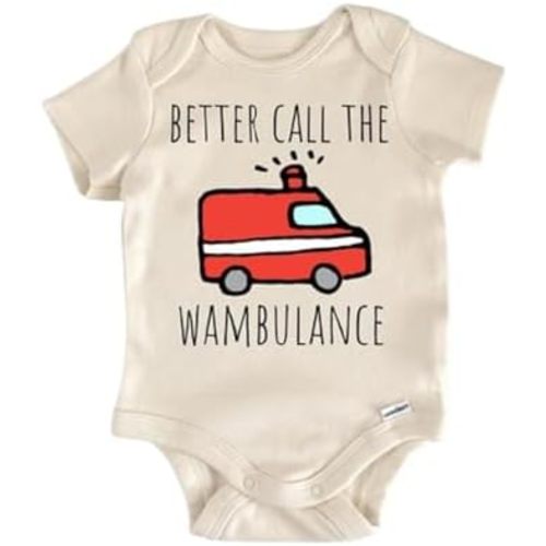 Ambulance Emt - Baby Boy Girl Clothes Infant Bodysuit Funny Cute Newborn