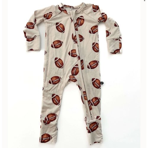 FOOTBALL | ZIP ROMPER – Milk & Baby