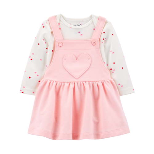 Carter's Child of Mine Baby Girl Valentine's Dress Set, 2-Piece, Sizes Newborn-24 Months