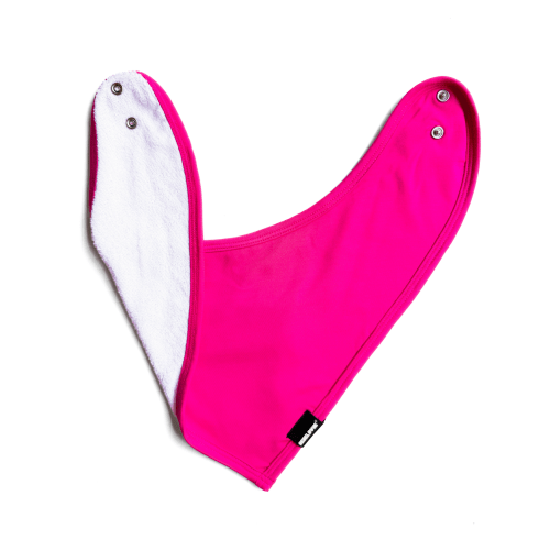 Bamboo Bandana Bib in Hottest Pink