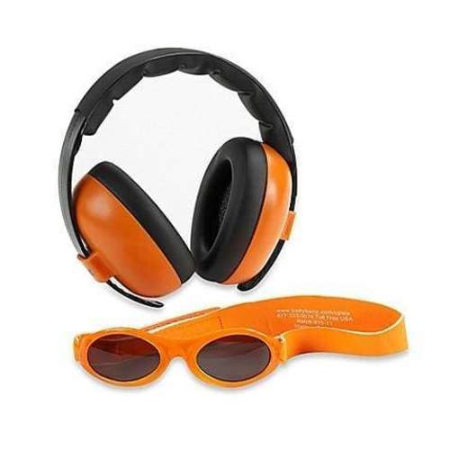 Baby Hearing Protection Earmuffs & Wrap Around Sunglasses Combo Set