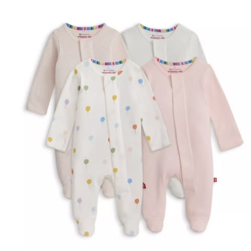 Girls' Footie Bundle, Pack of 4 - Baby - 3-6 months