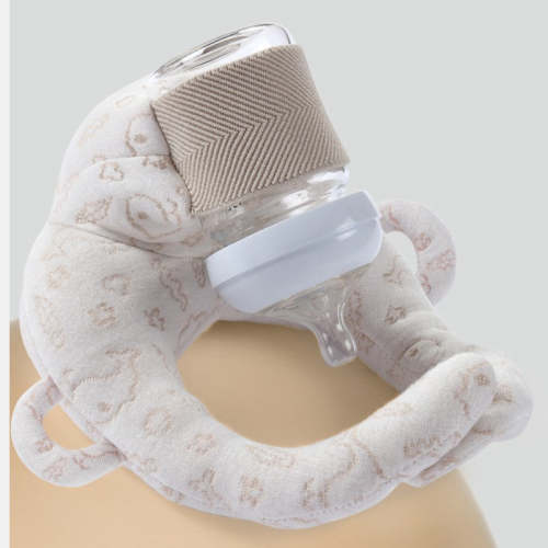 Patented Bottle Feeding Support Cushion | 15° Anti-Choking Slope | Supervised Bottle Prop for Infants 3M+ -150