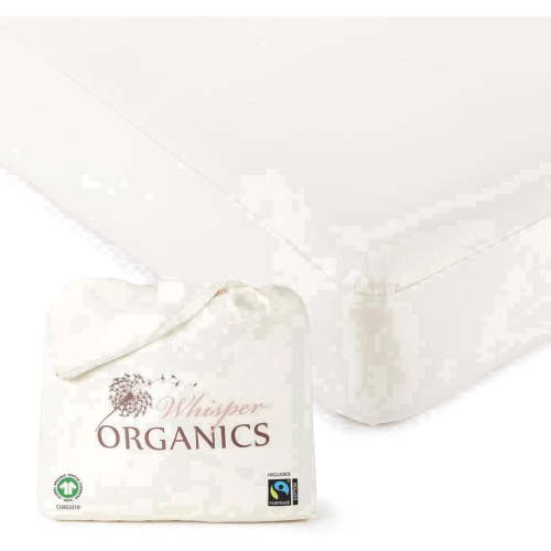 Whisper Organics Organic Waterproof Jersey Knit Crib Mattress Cover