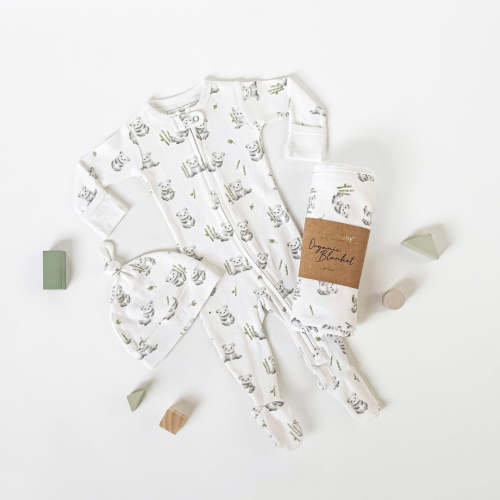 Baby Panda | Organic Zipper Footie – L'ovedbaby