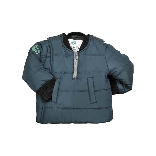 Buckle Me Baby Coat - Safer Car Seat Coat Boys Winter Jacket - Deepest of Oceans Blue - Size 18 Months