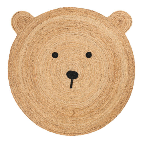Unique Loom Kids Braided Jute Novelty No Pattern Hand Braided Jute / Sisal Rug & Reviews | Wayfair