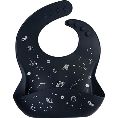 Loulou Lollipop Soft, Waterproof Silicone Feeding Bib for Babies and Toddlers