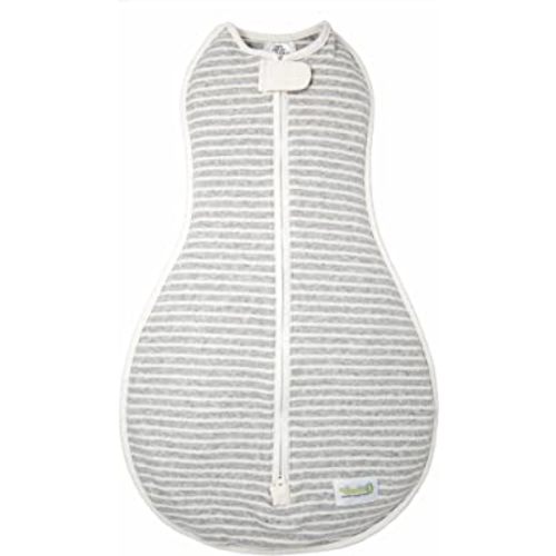 Woombie Original Baby Swaddling Blanket - Soothing, Cotton Baby Swaddle with Zipper - Wearable Newborn Blanket, Twilight Stripes, 5-13 lbs