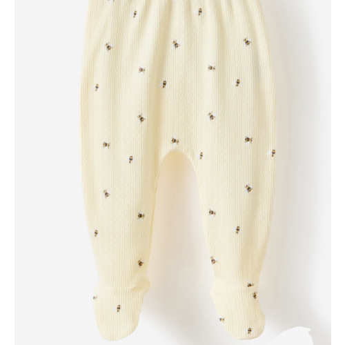 Baby Yellow Organic Pointelle Legging | Cotton On Kids Australia