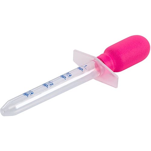 EZY DOSE Kids Baby Oral Syringe & Dispenser Calibrated for Liquid Medicine, Reduce Mess, Easy Way to Orally Administer Medication, 5 mL/1 TSP, Color May Vary, BPA Free