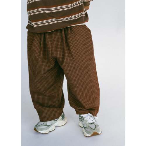 Check Pants- Brown & Orange – Fostered Collection