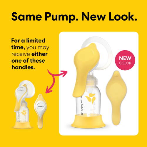 Free Shipping! Medela Manual Breast Pump with PersonalFit Flex Breast Shield, Portable, Handheld, 2-Phase Technology