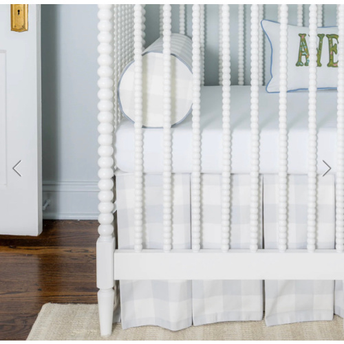 Pleated Check Crib Skirt – Rooney Home