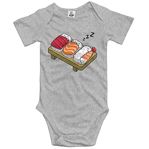 LittleHorn Sushi Hug Cute Baby Cartoon Bodysuit Short Sleeve Romper Jumpsuit Unisex