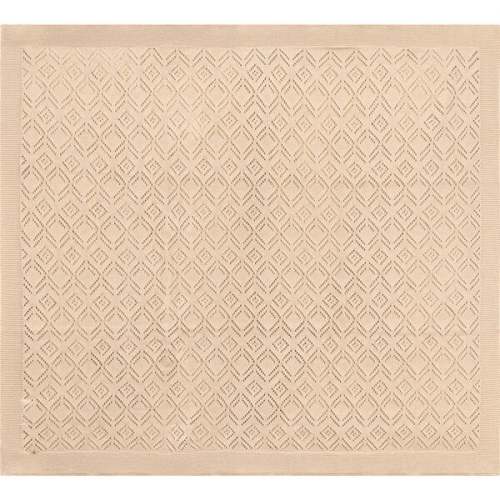 Pointelle Knit Blanket Ivory - Charlotte & George | Maisonette