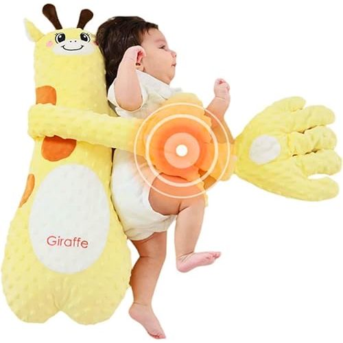 Baby Soothers Toys,Cute Animal Plush Stuffed Doll Toy, Plush Figure Soothing Toys,Animal Shaped Comforting Pillow, Soft Sensory Stuffed Pillow for Soothing & Cuddling (Giraffe)