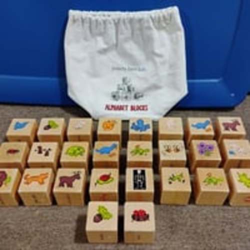 Pottery Barn Kids Wooden Alphabet Blocks