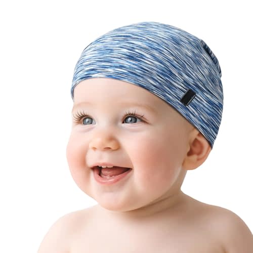 Baby Silky Satin Bonnet for 0-6 Months -Adjustable Infant Hair Care Sleep Cap