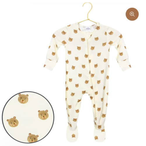 Teddy Zipper Footies