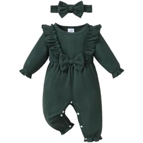 Renotemy Baby Girl Clothes Gifts Newborn Essential Outfit Preemie-12Months