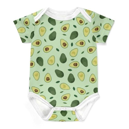 Baby Clothes Onesie Short Sleeve Infant Baby Stuff Shower Gifts for Boys Girls (Avocado, 0-6 Months)