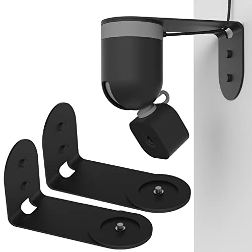 Zwolf Metal Wall Mount for Blink Mini Pan Tilt Camera(Black/Pack of 2) | Made of aluminum alloy, sturdy, durable and elegant,Provide Better Viewing Angles for Blink Mini Pan Tilt Mount