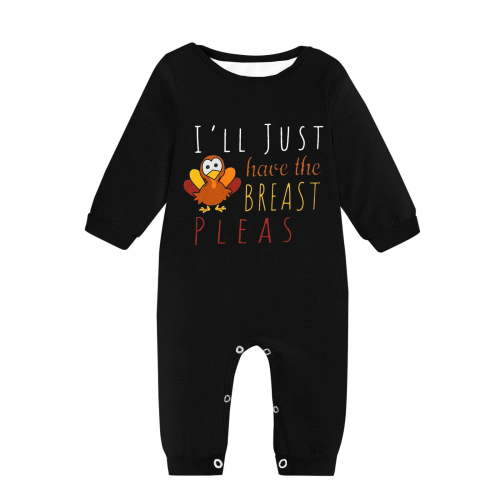 My First Thanksgiving Newborn Baby Turkey Jumpsuit Boys Girls Organic Cotton Long Sleeve 𝐎ne Piece Romper
