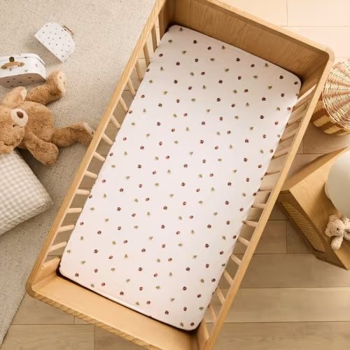 Adairs Kids - Little and Loved Natural Fitted Sheets Pack of 2 | Adairs