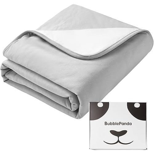 BubblePanda Rayon Made from Bamboo Baby Blanket for Boys Girls Neutral Soft Crib Blanket Toddler Quilt Comforter Newborn Nursery 30 x 40 Inch Gray