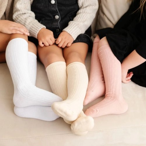 Cable Knit Knee High Socks 6M- 18M