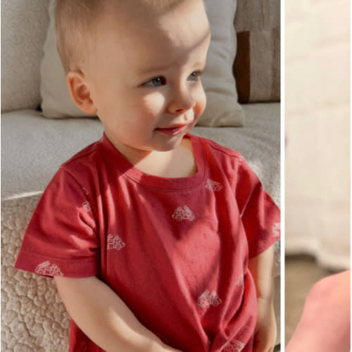 Fire Truck | Cotton Shortie Romper | 6-9m