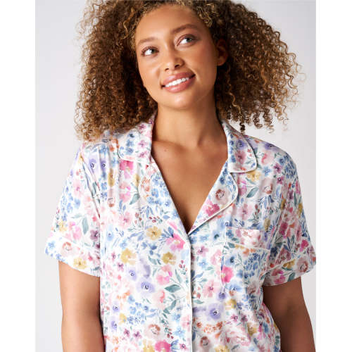 Tiny Blooms Women's Short Sleeve & Shorts Pajama Set – Little Sleepies