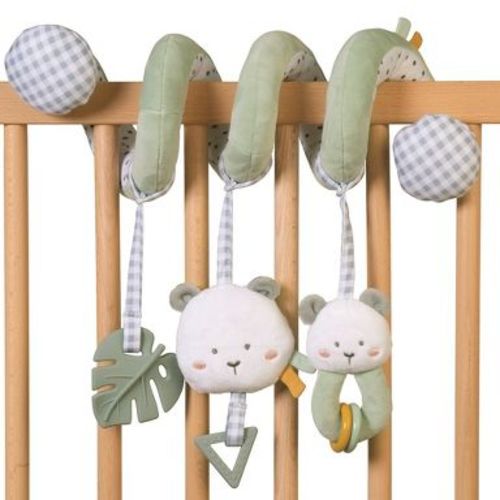 SARO Mint Rattle Spiral Toy: Sensory Fun for Babies 4+ Months