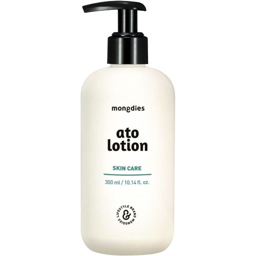 mongdies Baby Ato Lotion | Vegan Daily Moisturizer for Newborns & Kids | 6-Layer Ceramide & Mineral-Rich Glacier Water | pH Balanced, Non-Greasy Relief for Sensitive Skin (10.14 fl. oz)