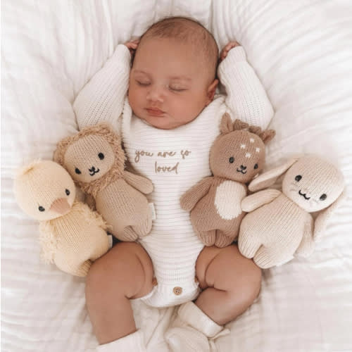 Chunky Knit Ribbed Personalized Romper in Milk