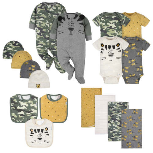 17-Piece Baby Boys Tiger Apparel & Blankets Set – Gerber Childrenswear
