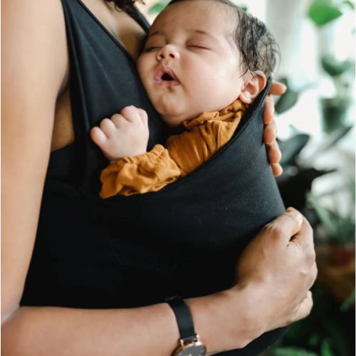 Lalabu Soothe Shirt | Newborn Baby Carrier Shirt for Mom | No-Wrap Baby Wearing Shirt from Makers of The Lalabu Dad Shirt | Skin to Skin Top for Mom and Baby