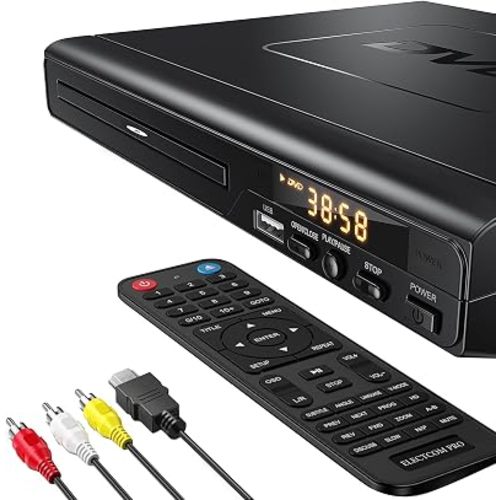 ELECTCOM PRO Region-Free DVD Player for TV with HDMI
