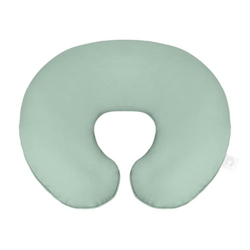 Boppy Nursing Pillow Organic Original Support, Soft Pine, Ergonomic Nursing Essentials for Bottle and Breastfeeding, Firm Hypoallergenic Fiber Fill, with 100% Organic Cotton Nursing Pillow Cover