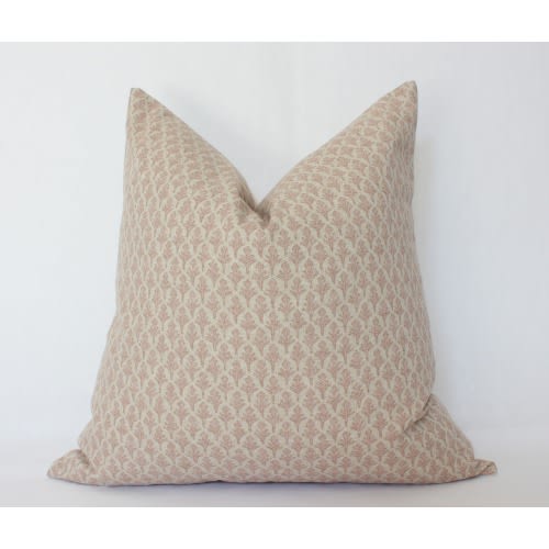 Neutral Floral Pillow Cover, Blush Pillow Cover, Throw Pillow, Blush Floral Throw Pillow, Designer Pillow Cover Blush || Lotus Blush