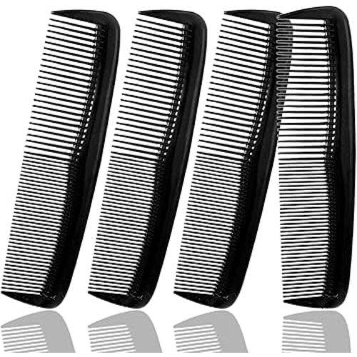 Soft 'N Style Hair Care 4-Pack Comb - Not Breakable - mens comb/fine tooth comb/peines para cabello
