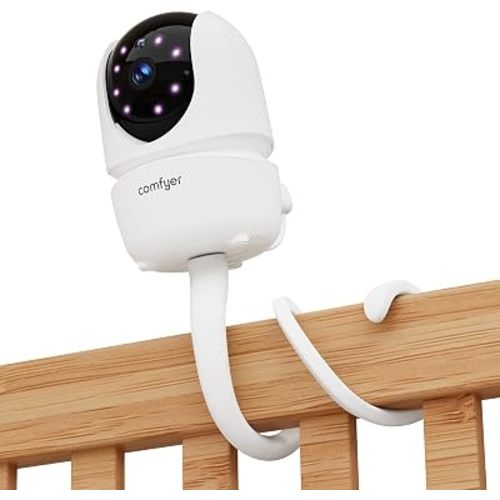 Comfyer BM01 Baby Monitor Mount, 16.5 Inch Flexible Arm Bracket, Stable Camera Holder Attaches to Crib, No Tools or Wall Damage