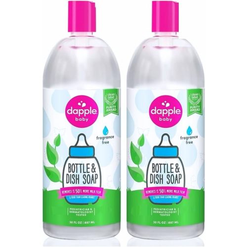 Dapple Baby - Fragrance-Free Bottle & Dish Soap Refill - 30 fl oz (2 Pk)