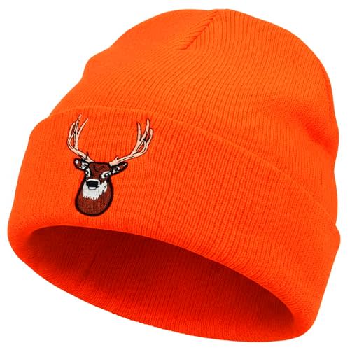Klarny Outdoors Blaze Winter Hunting Hat for Kids - Pull On Hunting Beanie for Babies | Knitted Skullcap, 0-36 Months